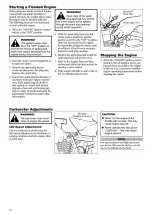 Предварительный просмотр 10 страницы Shindaiwa 389s Owner'S/Operator'S Manual