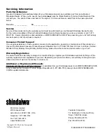 Предварительный просмотр 12 страницы Shindaiwa 78703 Owner'S/Operator'S Manual