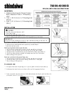 Shindaiwa 78890-40000B Head Instructions предпросмотр