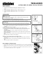 Preview for 3 page of Shindaiwa 78890-40000B Head Instructions