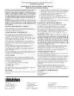 Preview for 16 page of Shindaiwa 81372 Owner'S/Operator'S Manual