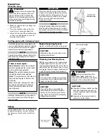 Предварительный просмотр 13 страницы Shindaiwa 89303 Owner'S/Operator'S Manual