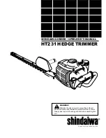 Предварительный просмотр 1 страницы Shindaiwa 89309 Owner'S/Operator'S Manual