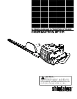 Предварительный просмотр 21 страницы Shindaiwa 89309 Owner'S/Operator'S Manual