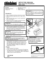 Preview for 3 page of Shindaiwa 99909-34000 Instructions