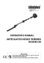 Предварительный просмотр 3 страницы Shindaiwa AH243S-LW Operator'S Manual