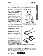 Предварительный просмотр 9 страницы Shindaiwa AH262 Operator'S Manual