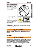 Предварительный просмотр 11 страницы Shindaiwa AH262 Operator'S Manual