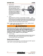 Предварительный просмотр 22 страницы Shindaiwa AH262 Operator'S Manual