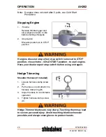 Предварительный просмотр 24 страницы Shindaiwa AH262 Operator'S Manual