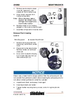 Предварительный просмотр 31 страницы Shindaiwa AH262 Operator'S Manual