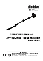 Предварительный просмотр 3 страницы Shindaiwa AH262S-HD Operator'S Manual