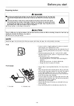 Предварительный просмотр 21 страницы Shindaiwa AH262S-HD Operator'S Manual