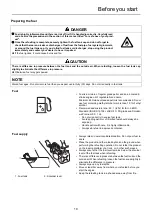 Предварительный просмотр 21 страницы Shindaiwa AH265S-HD Operator'S Manual