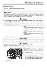 Предварительный просмотр 25 страницы Shindaiwa AH265S-HD Operator'S Manual