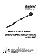 Предварительный просмотр 71 страницы Shindaiwa AH265S-HD Operator'S Manual