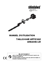 Preview for 35 page of Shindaiwa AHS236S-LW Operator'S Manual