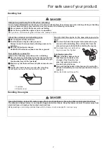 Предварительный просмотр 9 страницы Shindaiwa AHS243S-LW Operator'S Manual