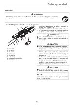 Предварительный просмотр 17 страницы Shindaiwa AHS243S-LW Operator'S Manual