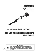 Предварительный просмотр 75 страницы Shindaiwa AHS243S-LW Operator'S Manual