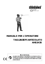 Preview for 115 page of Shindaiwa AHS243S Operator'S Manual