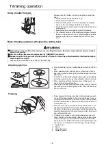 Предварительный просмотр 18 страницы Shindaiwa B410S Operator'S Manual