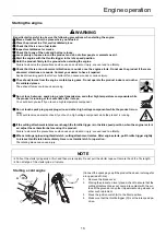 Предварительный просмотр 15 страницы Shindaiwa B410TS Operator'S Manual