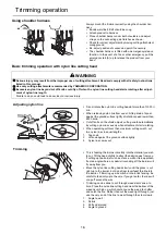 Предварительный просмотр 18 страницы Shindaiwa B410TS Operator'S Manual