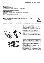 Предварительный просмотр 27 страницы Shindaiwa B410TS Operator'S Manual