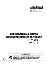 Предварительный просмотр 61 страницы Shindaiwa B410TS Operator'S Manual