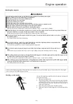 Предварительный просмотр 17 страницы Shindaiwa B510S Operator'S Manual