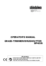 Предварительный просмотр 1 страницы Shindaiwa BP420S Operator'S Manual