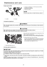 Предварительный просмотр 30 страницы Shindaiwa BP420S Operator'S Manual