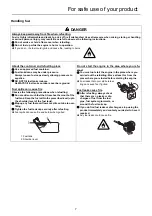 Preview for 9 page of Shindaiwa C225S Operator'S Manual