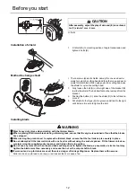 Preview for 14 page of Shindaiwa C226S Operator'S Manual