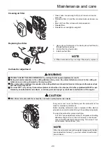 Preview for 25 page of Shindaiwa C226S Operator'S Manual