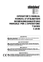 Предварительный просмотр 1 страницы Shindaiwa C243S Operator'S Manual