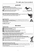 Предварительный просмотр 9 страницы Shindaiwa C243S Operator'S Manual