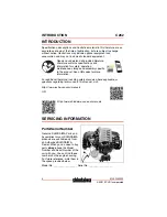 Предварительный просмотр 4 страницы Shindaiwa C262 Operator'S Manual