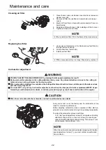 Предварительный просмотр 24 страницы Shindaiwa C263S Operator'S Manual