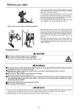 Предварительный просмотр 14 страницы Shindaiwa C302TS Operator'S Manual