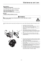 Предварительный просмотр 29 страницы Shindaiwa C302TS Operator'S Manual