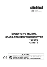 Preview for 3 page of Shindaiwa C335TS Operator'S Manual