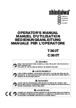 Предварительный просмотр 1 страницы Shindaiwa C360T Operator'S Manual