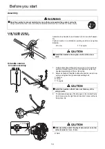 Предварительный просмотр 12 страницы Shindaiwa C360T Operator'S Manual