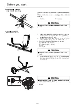 Предварительный просмотр 12 страницы Shindaiwa C361T Operator'S Manual