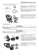 Предварительный просмотр 27 страницы Shindaiwa C361T Operator'S Manual