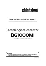 Preview for 1 page of Shindaiwa DG1000ANZ Owner'S And Operator'S Manual