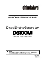 Shindaiwa DG100MI Owner'S And Operator'S Manual preview
