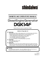 Shindaiwa DGK14F Owner'S And Operator'S Manual preview